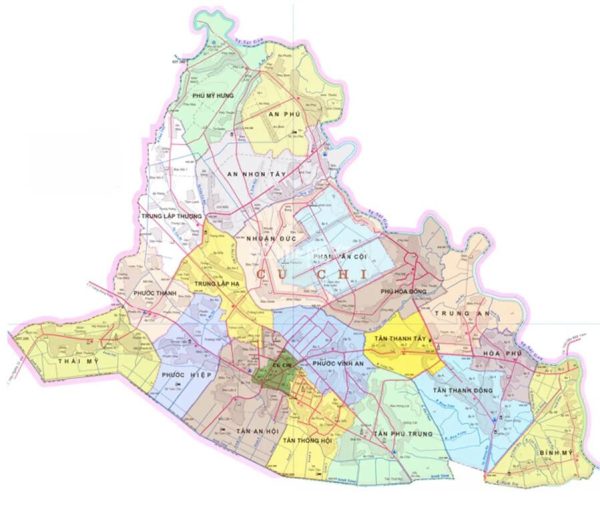 Bản đồ quy hoạch huyện củ chi tphcm