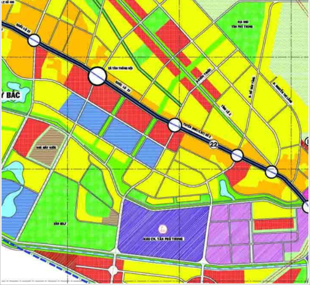 Bản đồ giao thông huyện củ chi