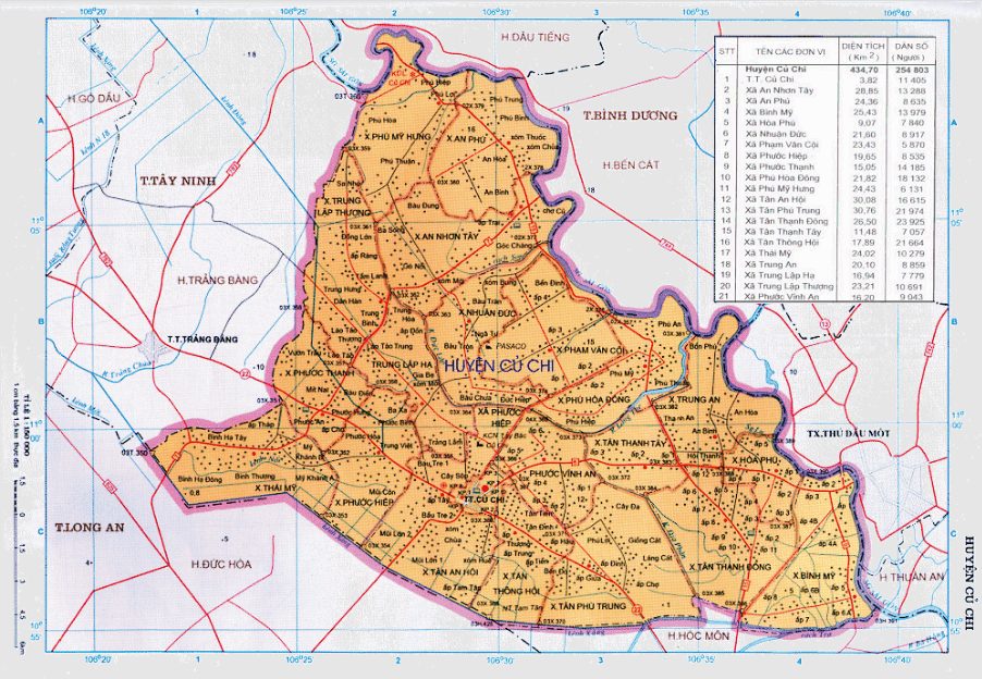 Thông tin bản đồ quy hoạch huyện Củ Chi mới nhất (2020-2030)