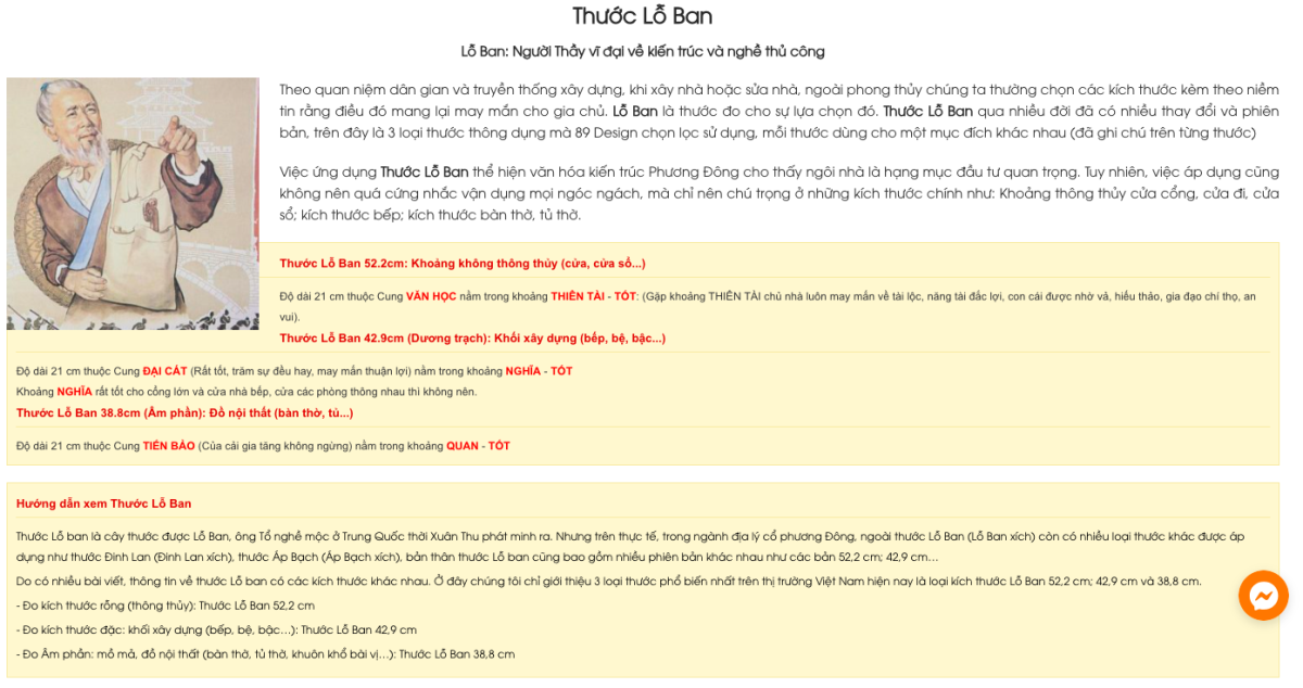 về thước lỗ ban